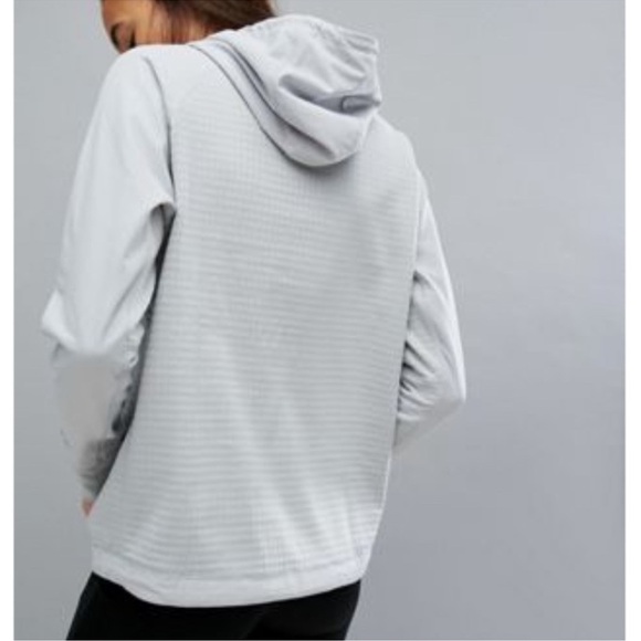 Adidas x Reigning Champ SMALL Hoodie Womens Gray Waffle cowl neck sweatshirt - Picture 2 of 10